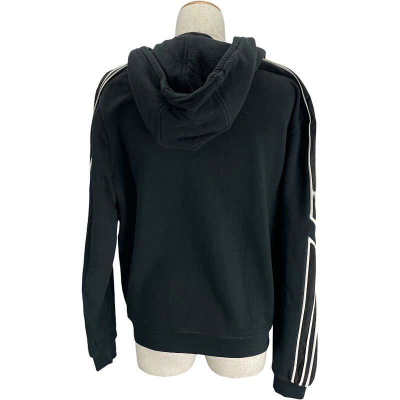 エルメス HERMES ランH サイドランジップアップパーカー ブラック