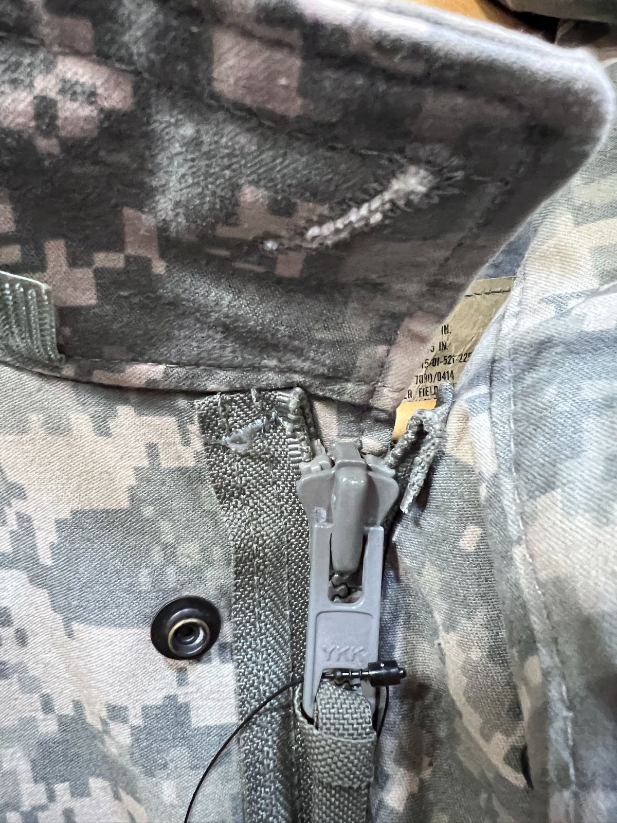 米軍 実物 08年 M-65 ACU UCP デジタルカモ L 迷彩 US ARMY フィールド 
