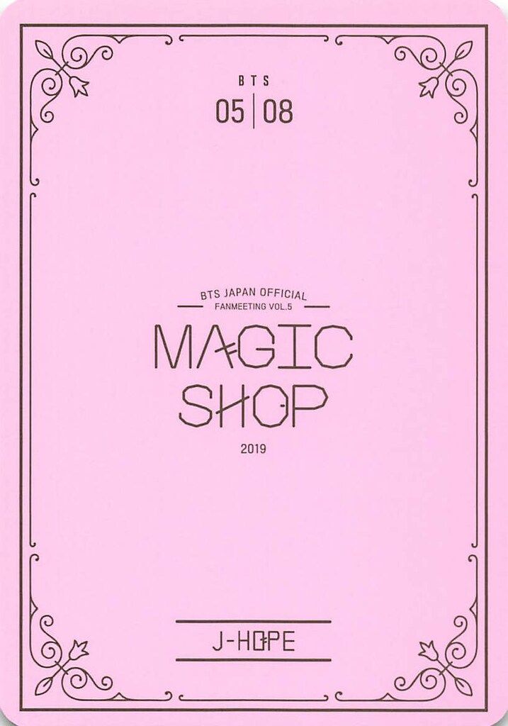 BTS 2019 MAGIC SHOP JAPAN FAN MEETING VOL.5 J-HOPE ミニフォト