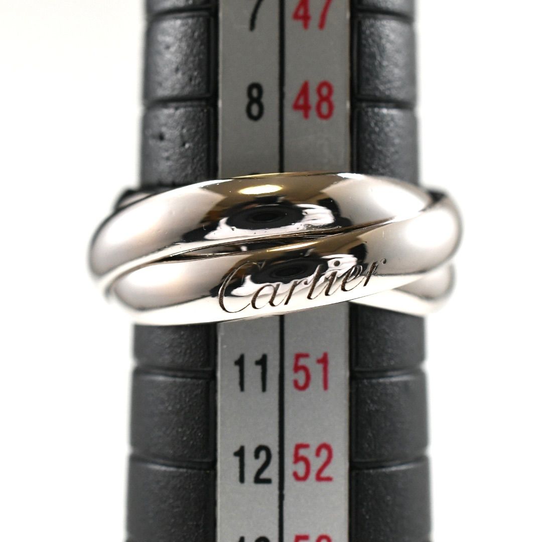 Cartier カルティエ トリニティリング MM クラシック K18WG ホワイト