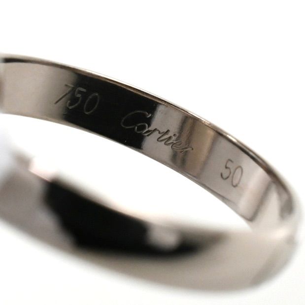 Cartier カルティエ トリニティリング MM クラシック K18WG ホワイト