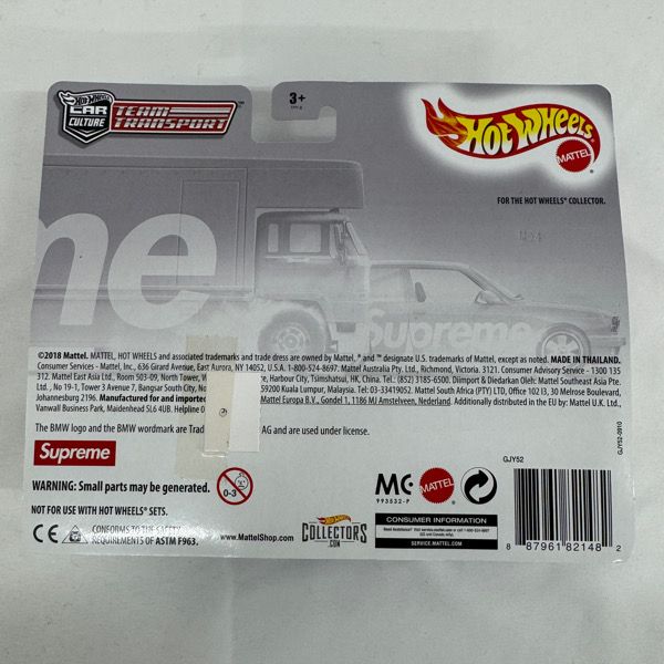 Supreme HOT WHEELS シュプリーム ホットウィール 19 SS Fleet Flyer 1992 BMW M 3 フリート フライヤー ミニカー