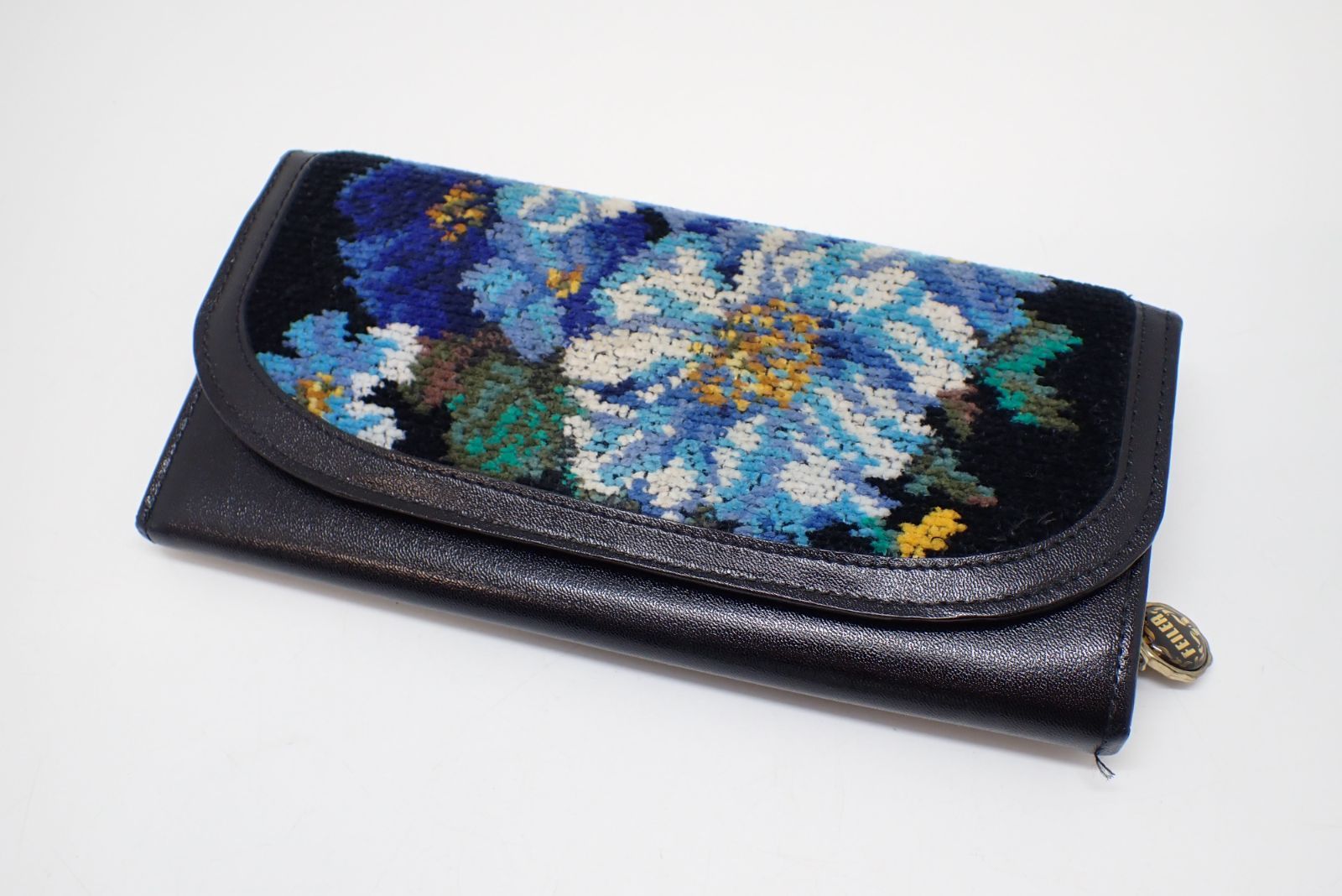 追☆FEILER フェイラー 花柄 長財布☆中古 - メルカリ