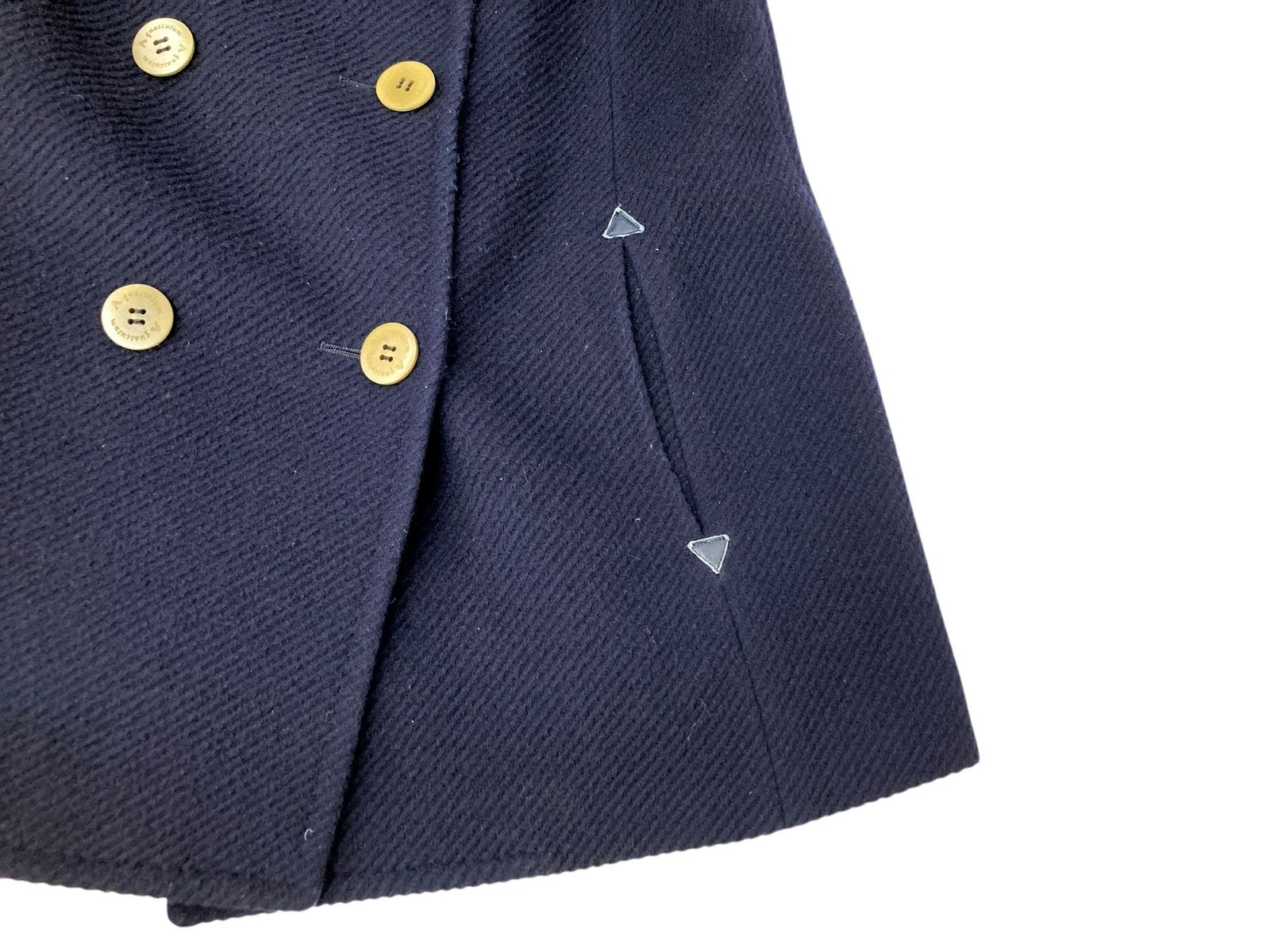 Aquascutum (アクアスキュータム) 日本製 ダブルブレスト Pコート