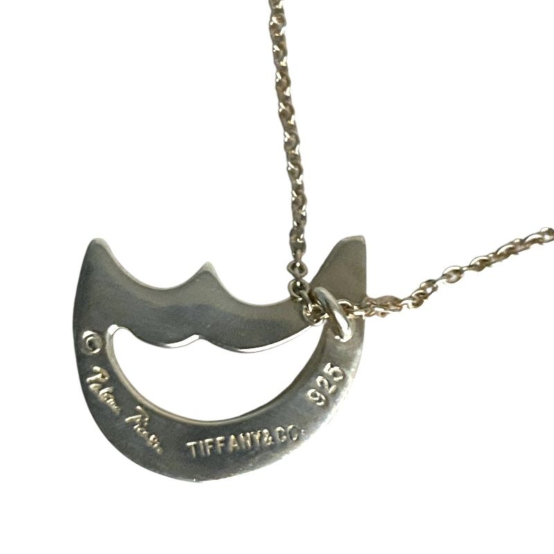 ティファニー TIFFANY＆CO ｸﾚｾﾝﾄﾑｰﾝﾈｯｸﾚｽ シルバー SV アクセサリー