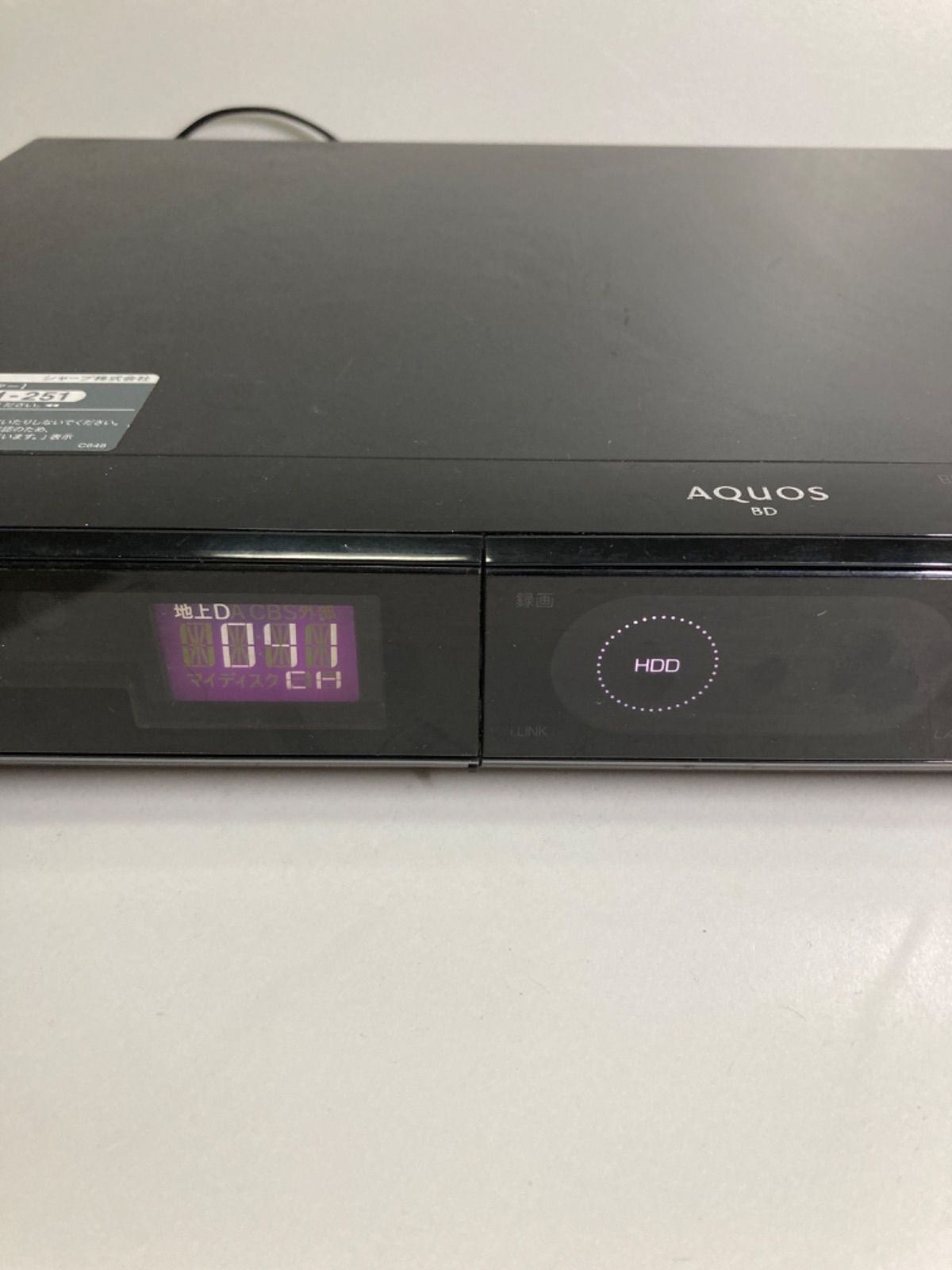 動作未確認 SHARP AQUOS ブルーレイレコーダーBD-HDS63 - メルカリ