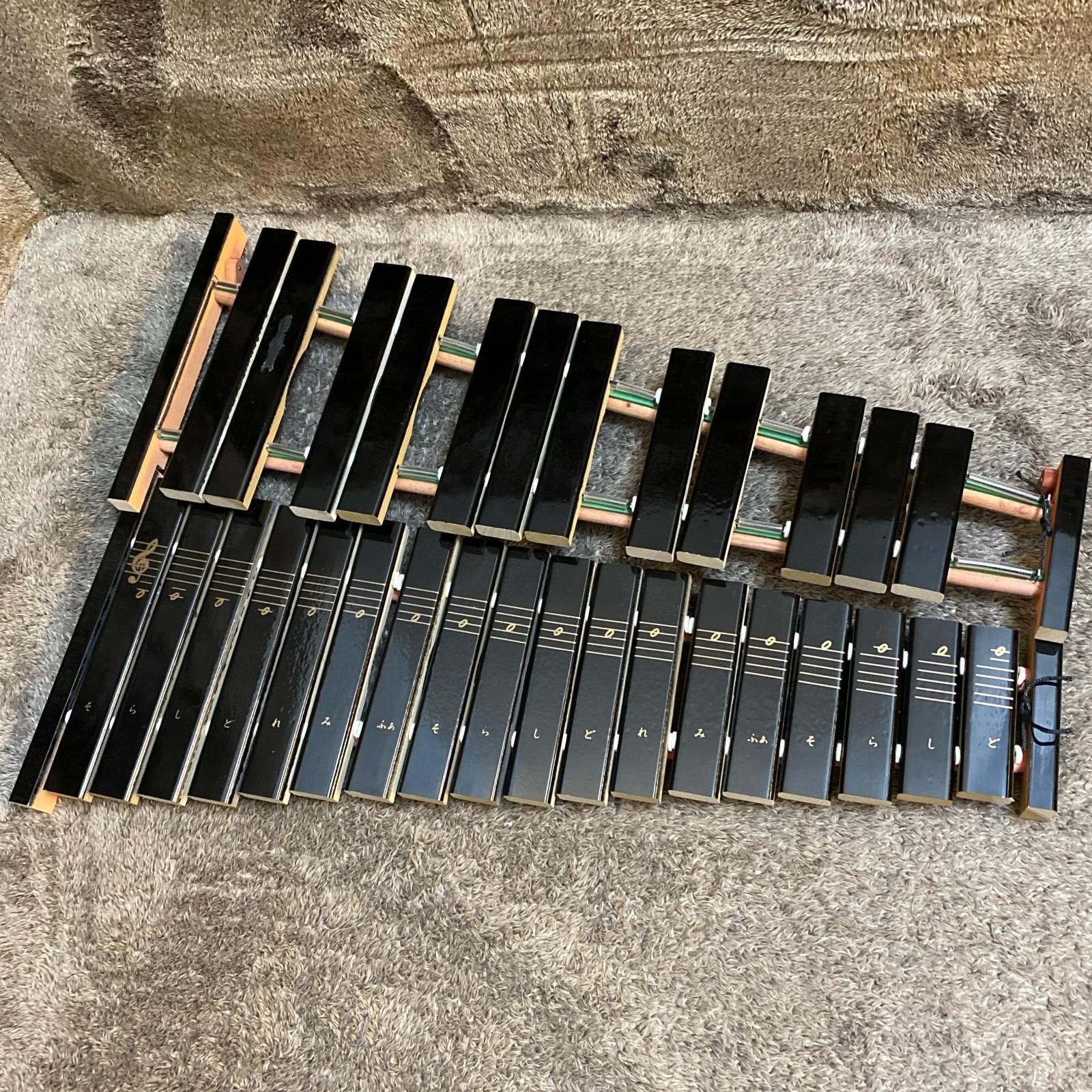 ヤマハ 木琴 185 中古 もっきん モッキン 楽器 黒 ブラック 2段