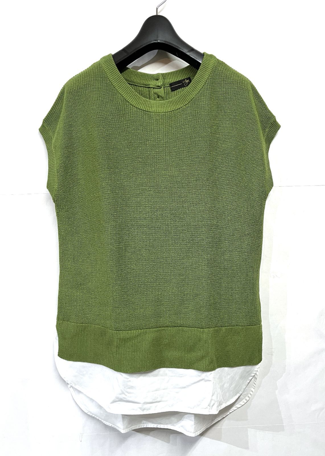 Aga｜アーガ レイヤードデザイン ニット プルオーバー YAMADAYA