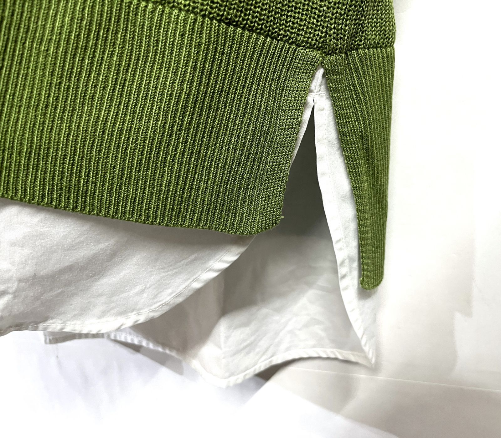 Aga｜アーガ レイヤードデザイン ニット プルオーバー YAMADAYA