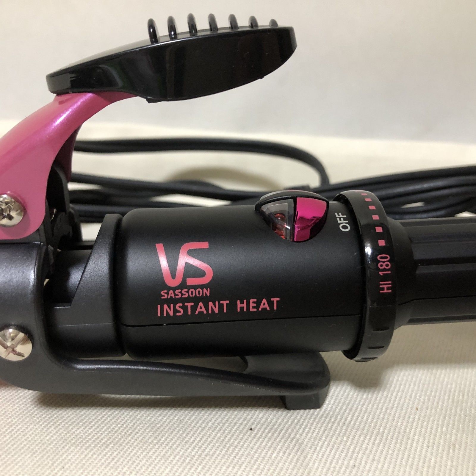 H634 美品 ヴィダルサスーン 2way ヘアアイロン VSI-3272 ピンク こて