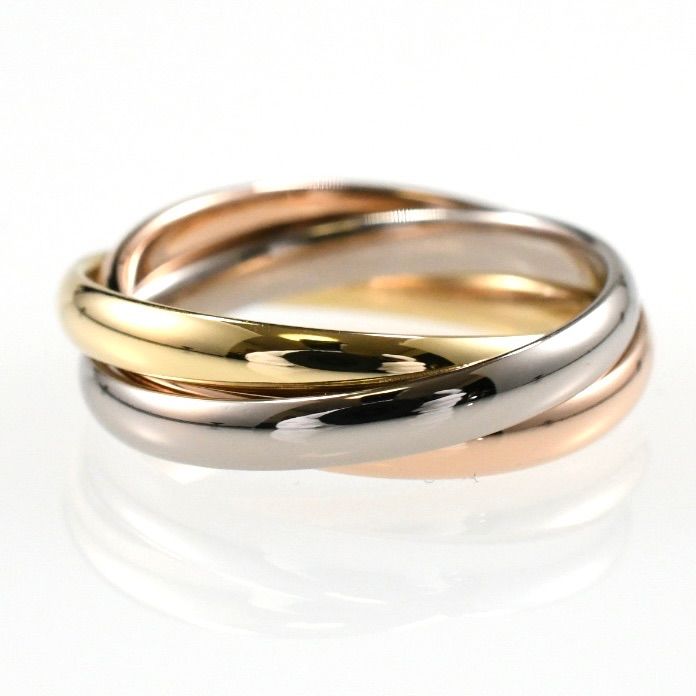 Cartier カルティエ トリニティリング 現行モデル SM 3連リング K18
