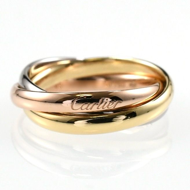 Cartier カルティエ トリニティリング 現行モデル SM 3連リング K18