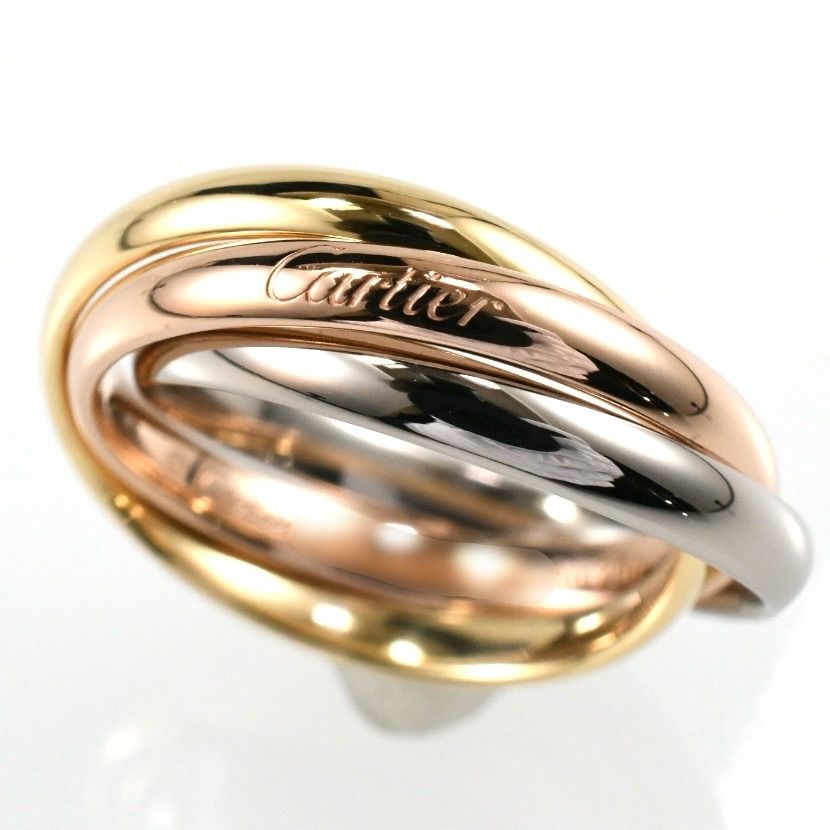 Cartier カルティエ トリニティリング 現行モデル SM 3連リング K18