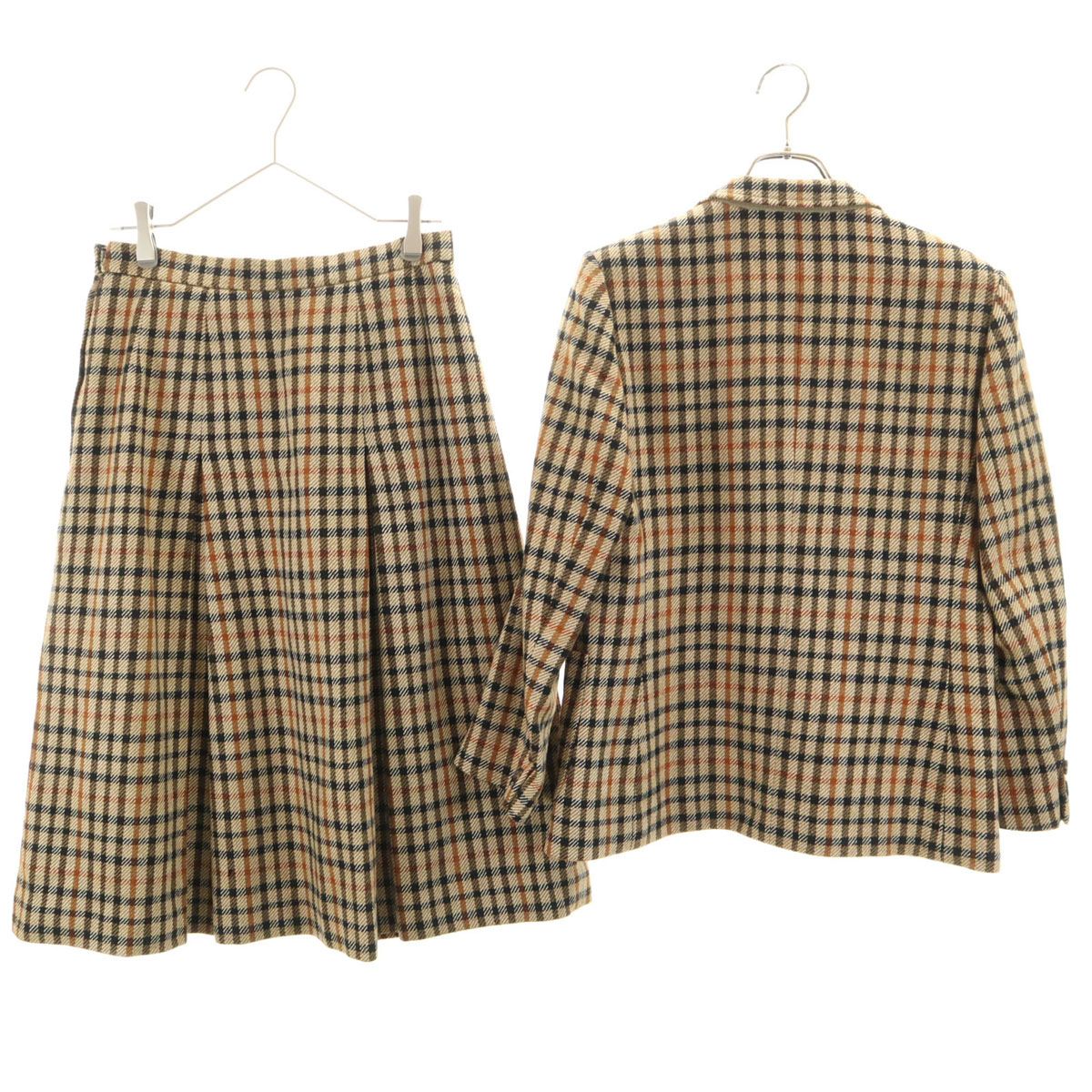 DAKS ダックス 3ピース スカートスーツ ウール セットアップ 9 DAKS ダックス 3ピース スカートスーツ ウール セットアップ 9