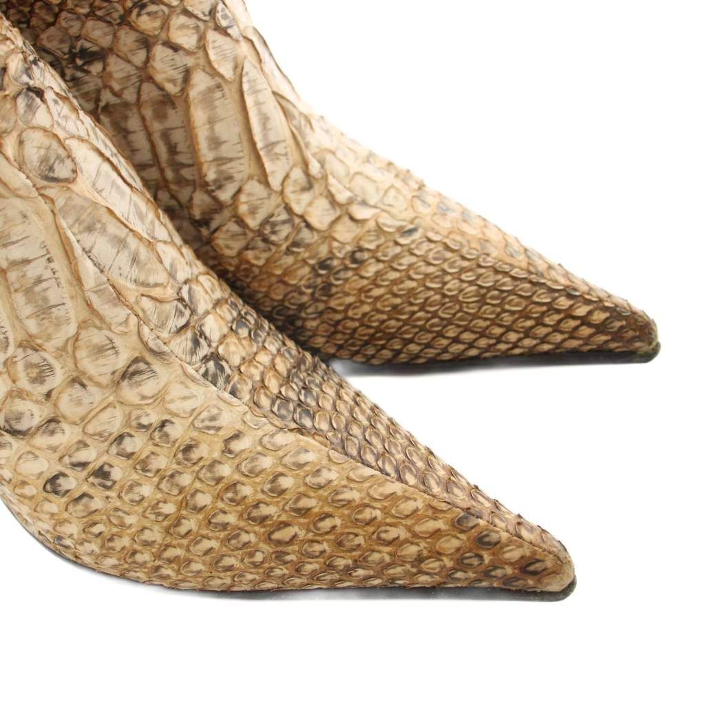 銀座かねまつ GINZA Kanematsu ロングブーツ ポインテッドトゥ ハラコ