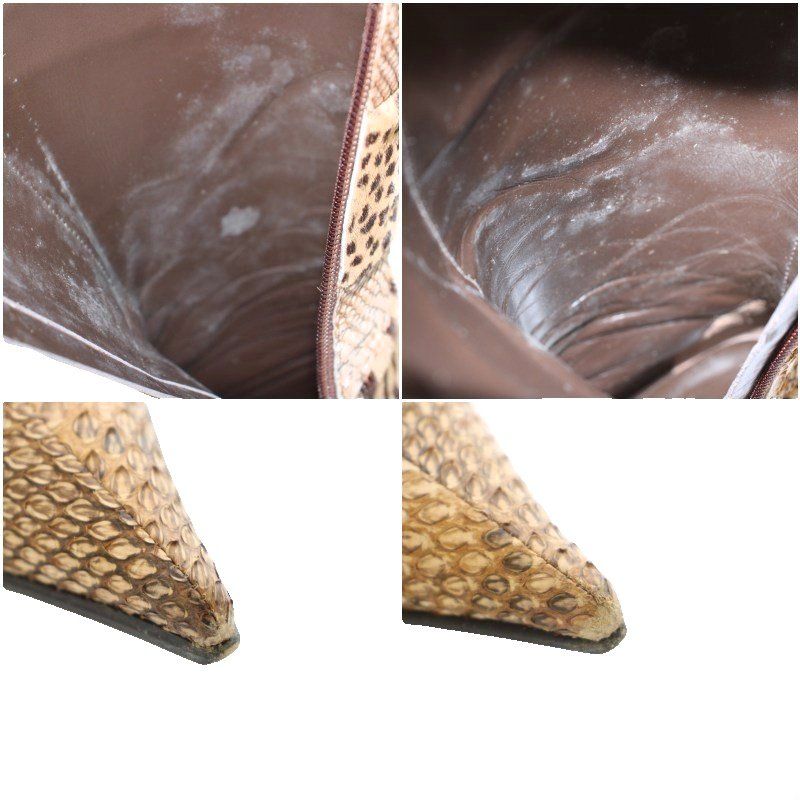 銀座かねまつ GINZA Kanematsu ロングブーツ ポインテッドトゥ ハラコ