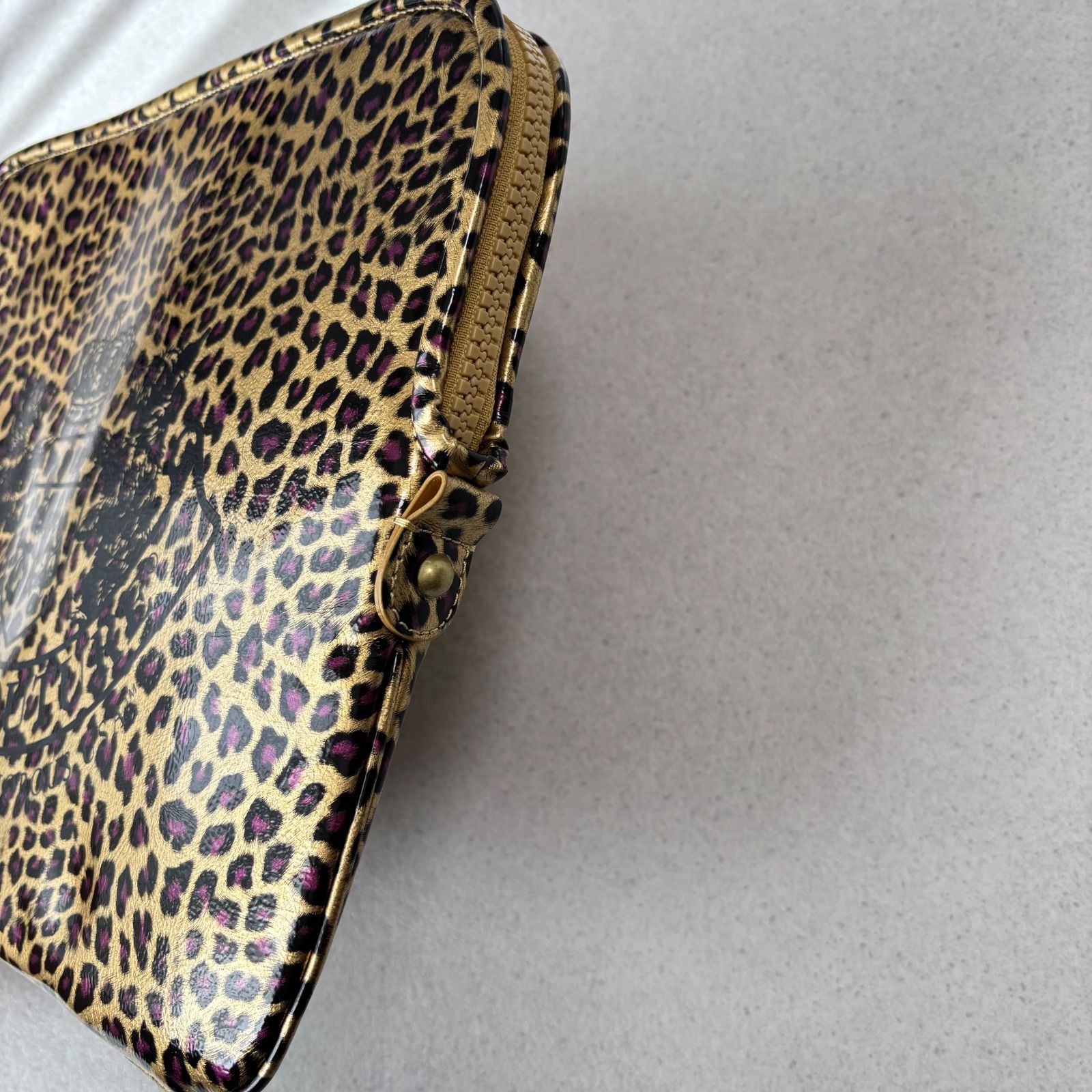JUICY COUTURE TAN ANIMAL LEOPARD LAPTOP CASE ジューシークチュール 