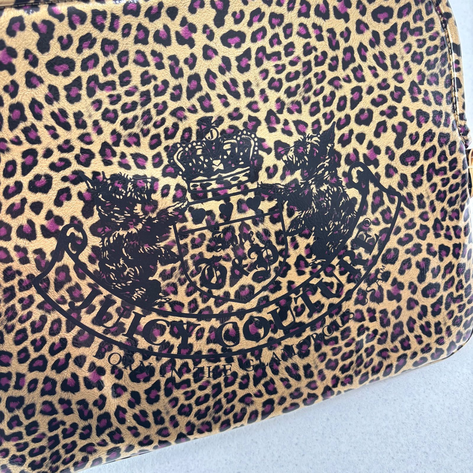 JUICY COUTURE TAN ANIMAL LEOPARD LAPTOP CASE ジューシークチュール 