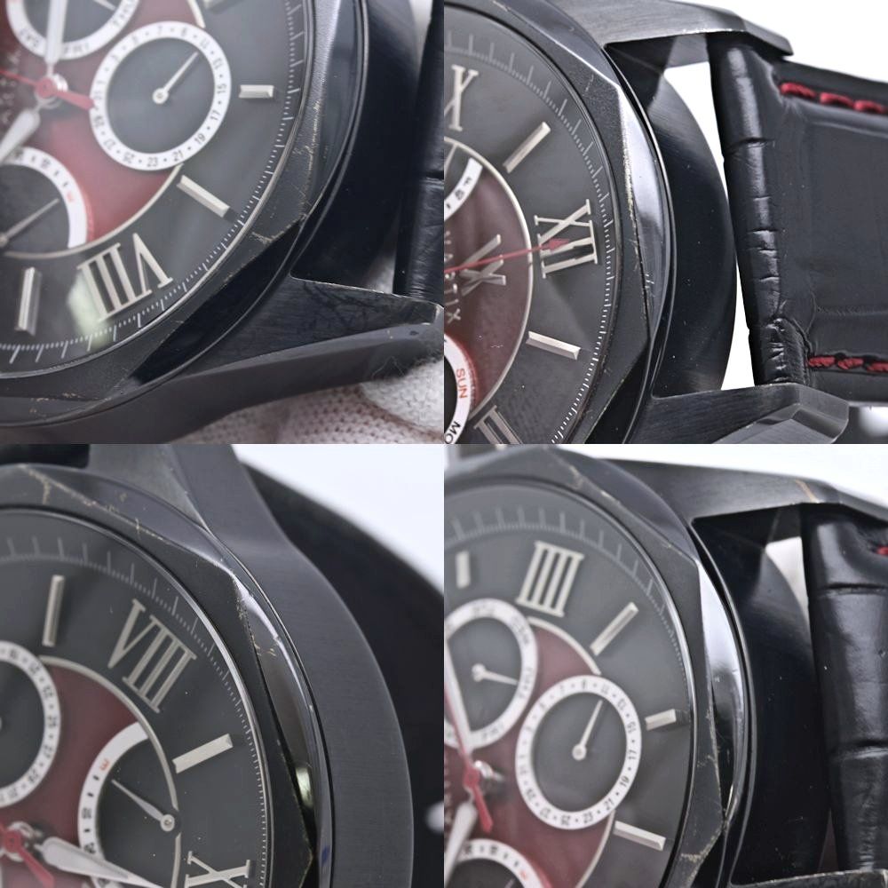  ヴァティックス VARTIX ALIVE デイデイト パワーリザーブ 自動巻き PR02B 腕時計 メンズ ステンレススチールx牛革 40244 通勤対応 自動巻き時計 腕時計(アナログ)