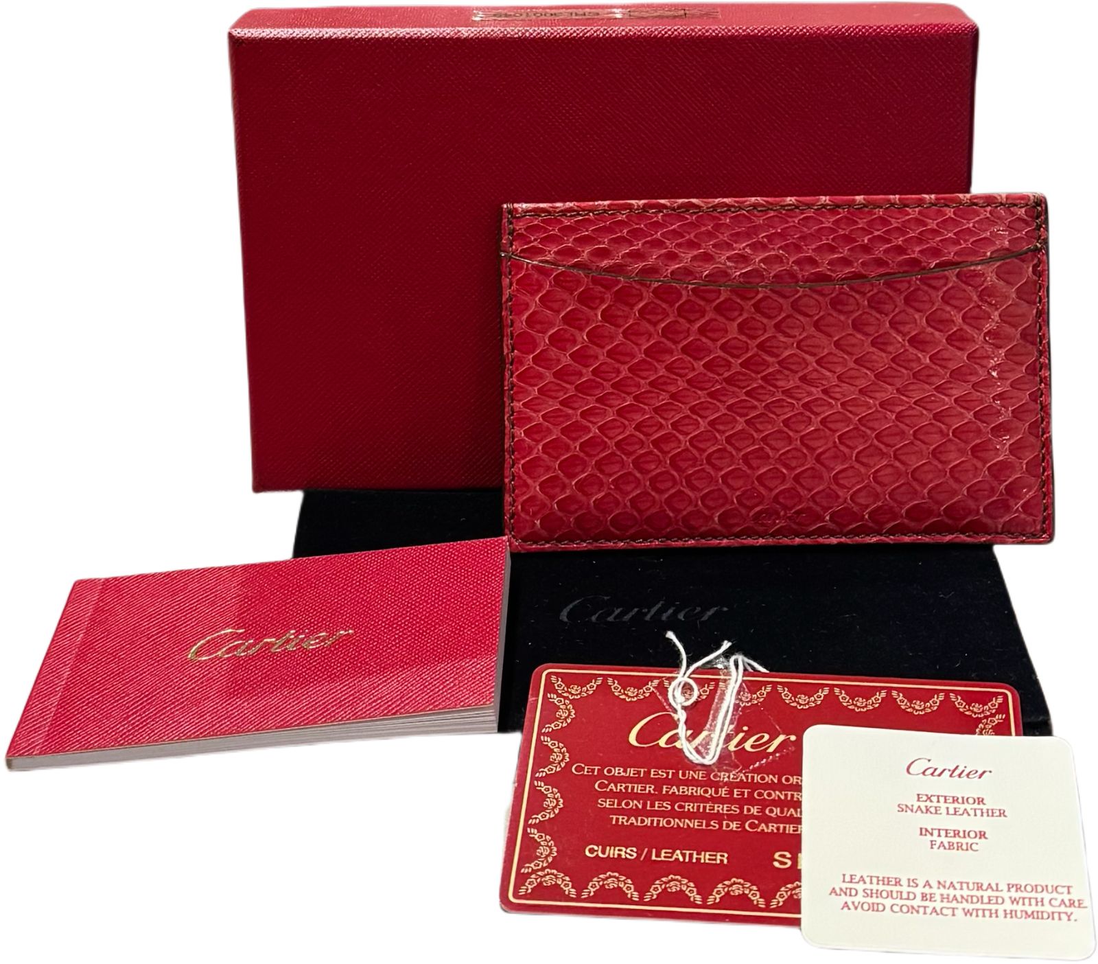 Cartier カルティエ カードケース 名刺入れ パスケース パイソン