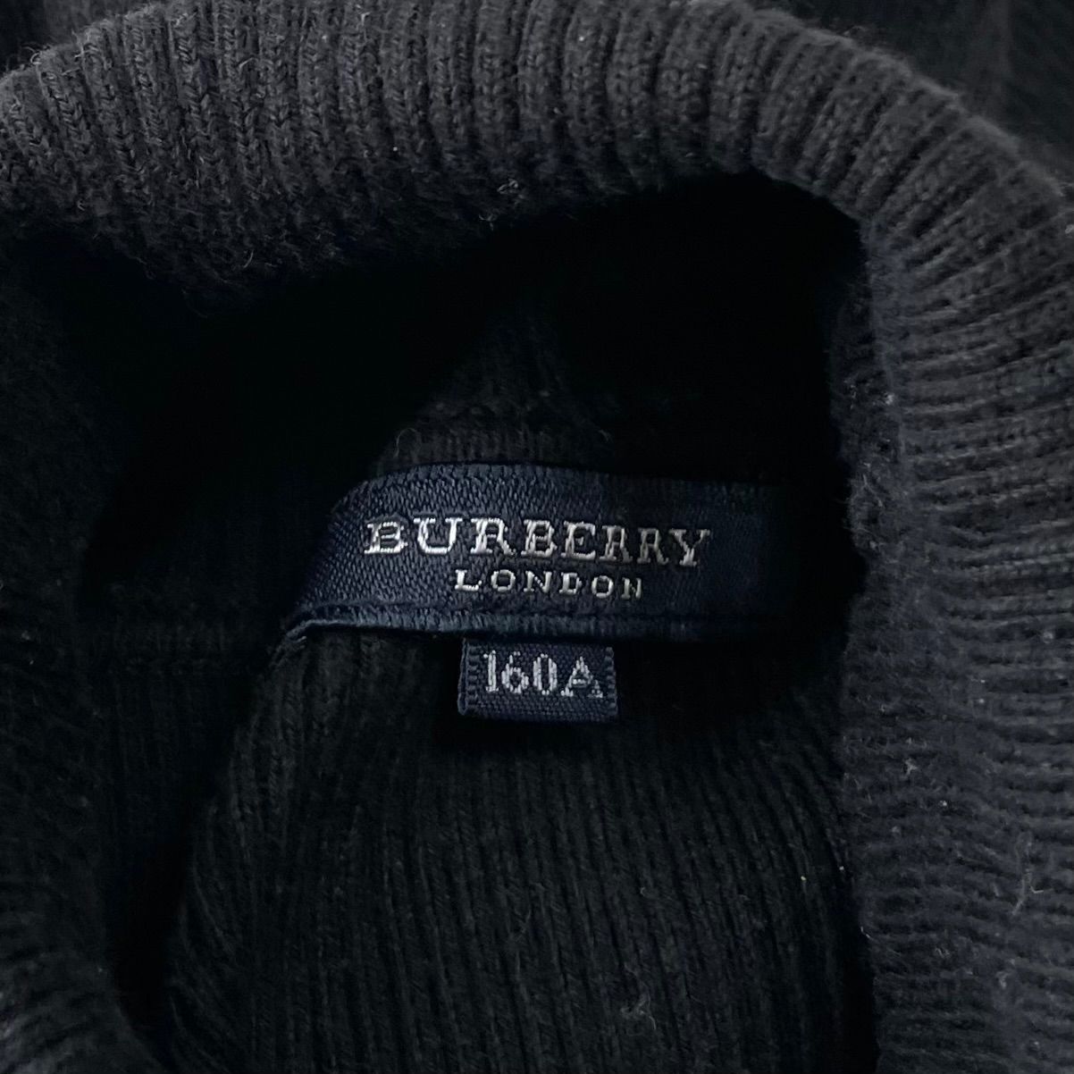 BURBERRY LONDON バーバリーロンドン ホース刺繍 リブニット セーター 