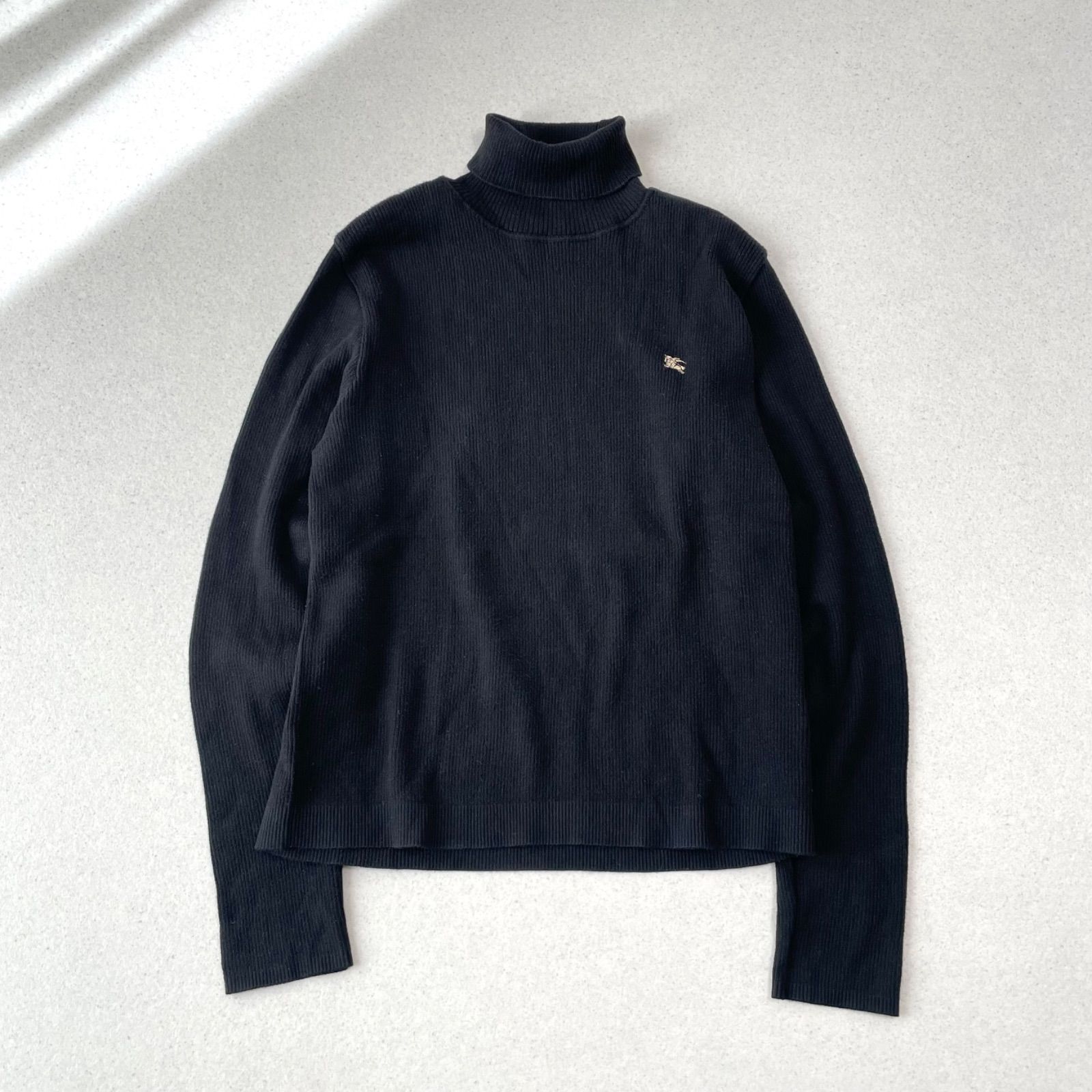 公式 BURBERRY LONDON ニット タートルネック アンサンブル ホース刺繍