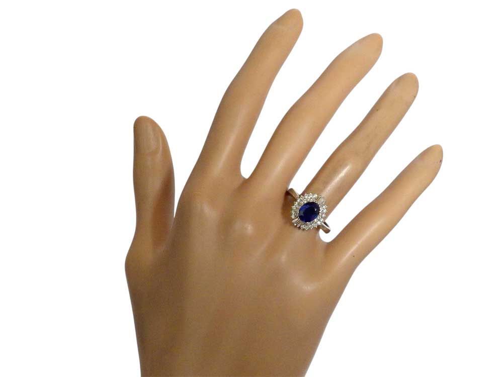 ダイヤモンド×サファイア リング Pt900 1.30ct 6.5g | ME-CFS.NET