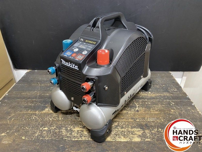 ● ♥品 makita マキタ エアコンプレッサ コンプレッサー 高圧 一般圧 単相100 V タンク容量 7 L