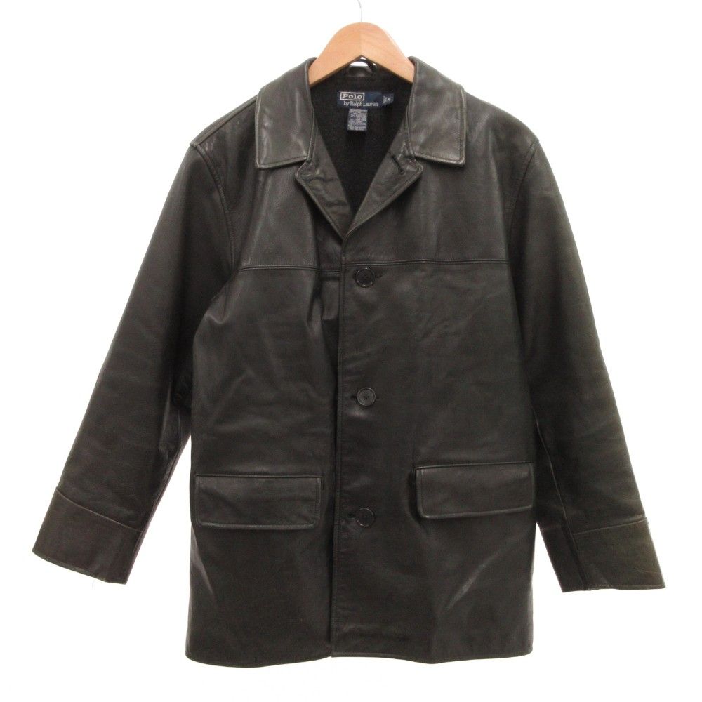 Polo by Ralph Lauren ブラック レザー カーコート POLO RALPH LAUREN / ポロラルフローレン】レザーカーコート | 無骨