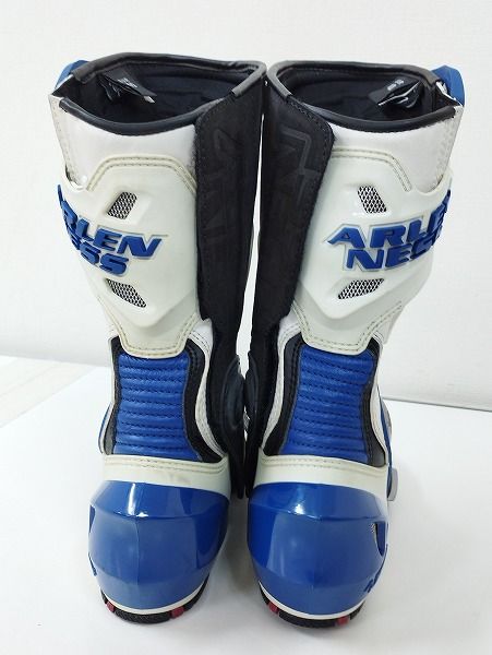 P332 [人気] Arlen Ness アレンネス レーシングブーツ 40 ホワイト