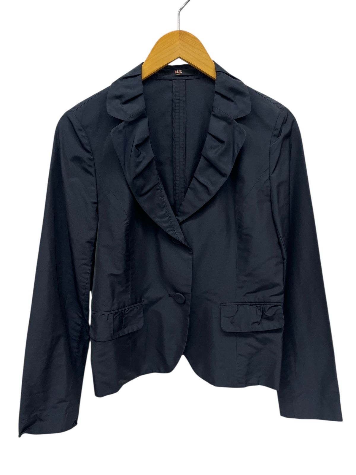 お徳用 シルク混 DAKS ダックス 銀ボタン テーラードジャケット 紺ブレ 