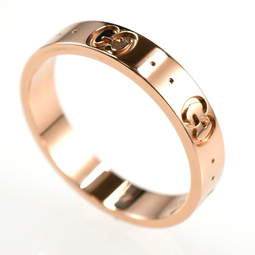 GUCCI グッチ アイコンリング K18PG ピンクゴールド SIZE:17号 Au750