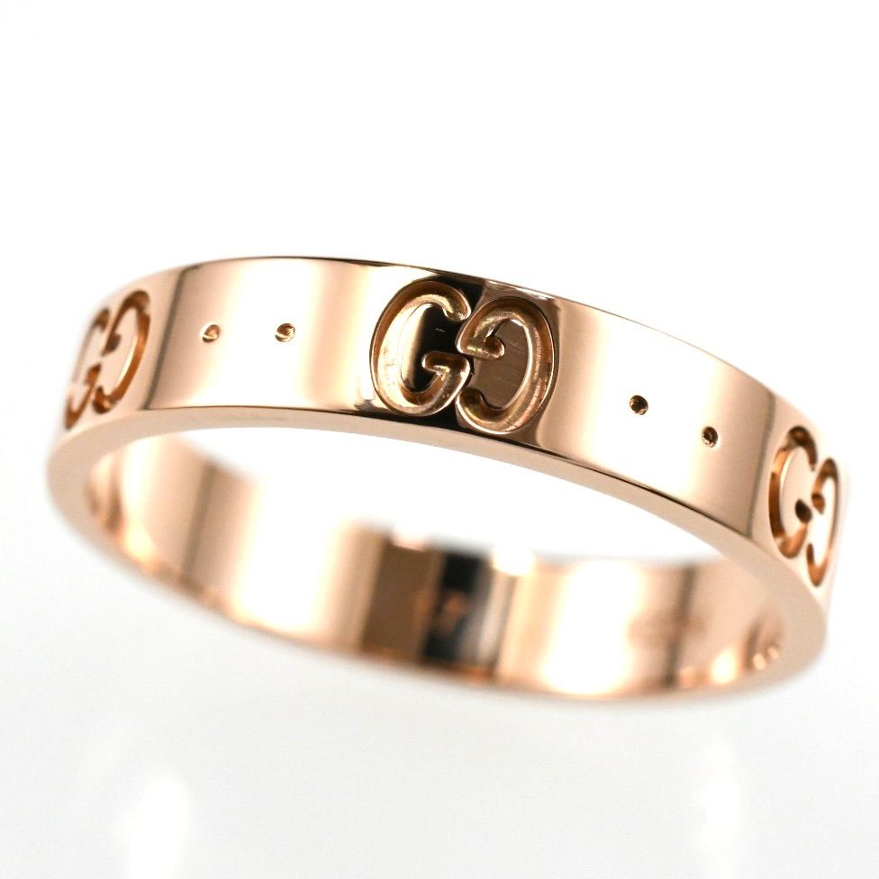 GUCCI グッチ アイコンリング K18PG ピンクゴールド SIZE:17号 Au750