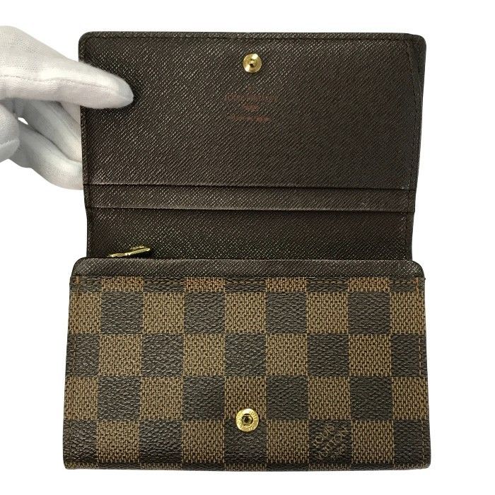 LOUIS VUITTON ルイヴィトン ダミエ エベヌ ポルトモネビエトレゾール