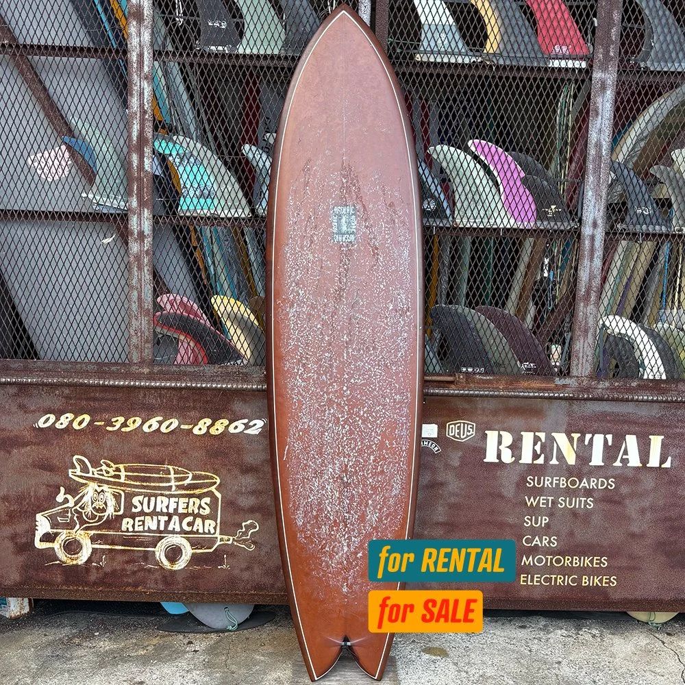 送料別途ご請求 ARCHAIC CRAFT / LONG FISH 7'2” ツインフィン