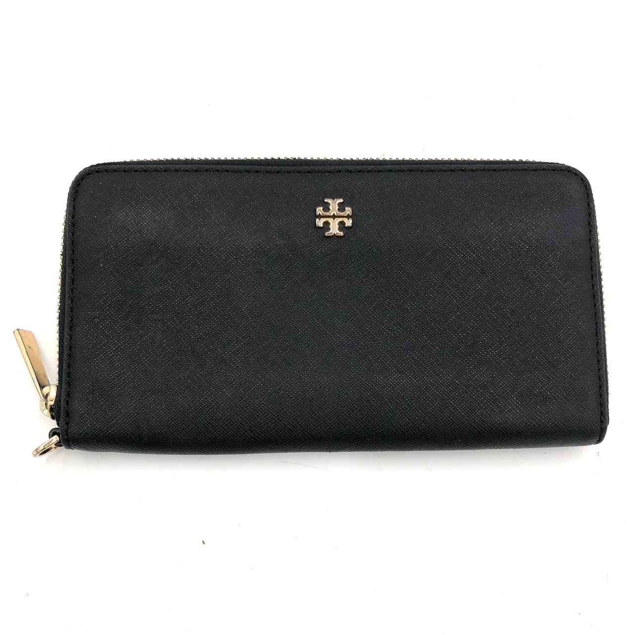 TORY BURCH トリーバーチ 長財布 ラウンドファスナー レザー ブラック