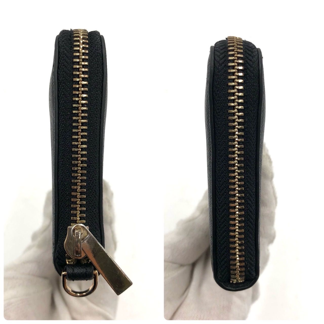 TORY BURCH トリーバーチ 長財布 ラウンドファスナー レザー ブラック