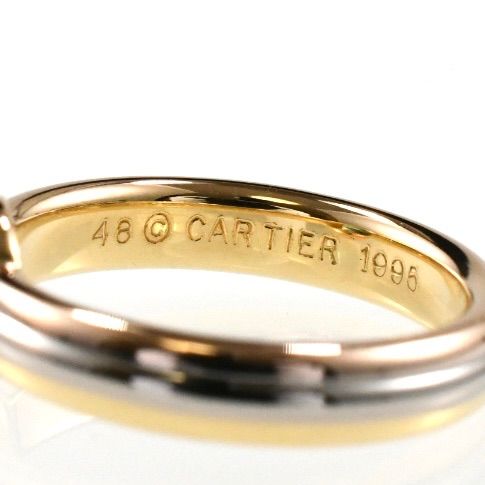 Cartier カルティエ モノストーン リング エメラルド K18 スリーカラー 
