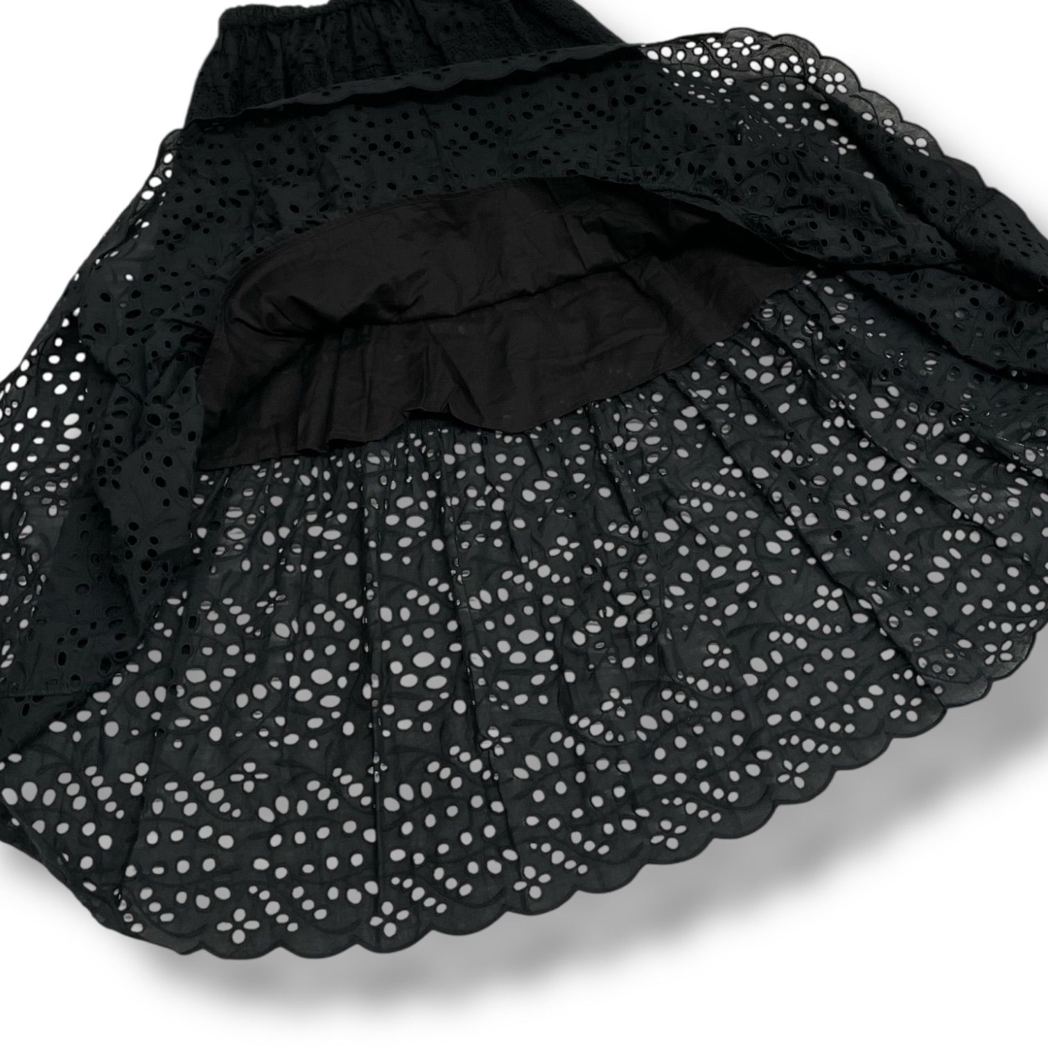 新品 タグ付 未使用 IENA イエナ コットンレースティアードスカート