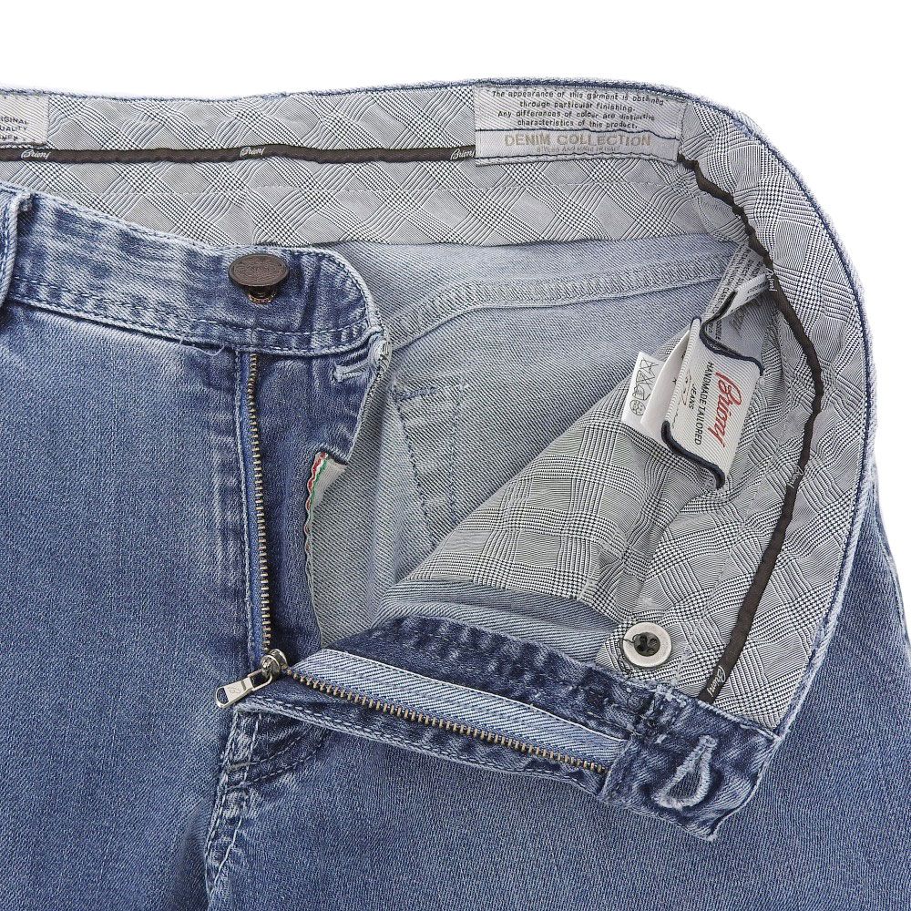 Brioni ブリオーニ 美品 LIVIGNO デニムパンツ ボトムス メンズ ブルー