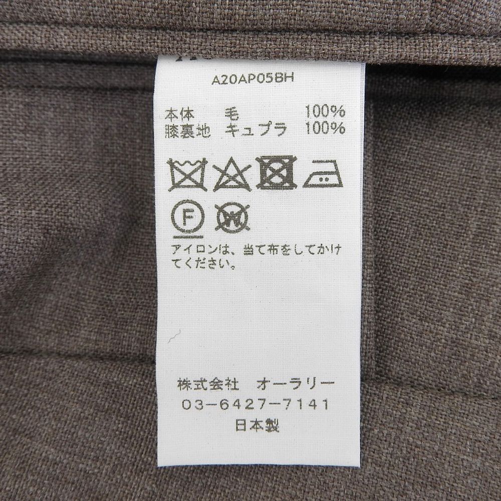 AURALEE オーラリー 未使用 BLUEFACED WOOL SLACKS ボトムス  