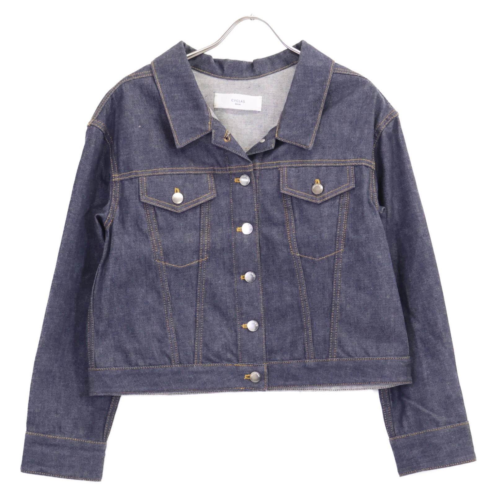 CYCLAS シクラス ﾌﾞﾙｰ ｺｯﾄﾝ ﾘｼﾞｯﾄ ﾃﾞﾆﾑｼﾞｬｹｯﾄ O - メルカリ