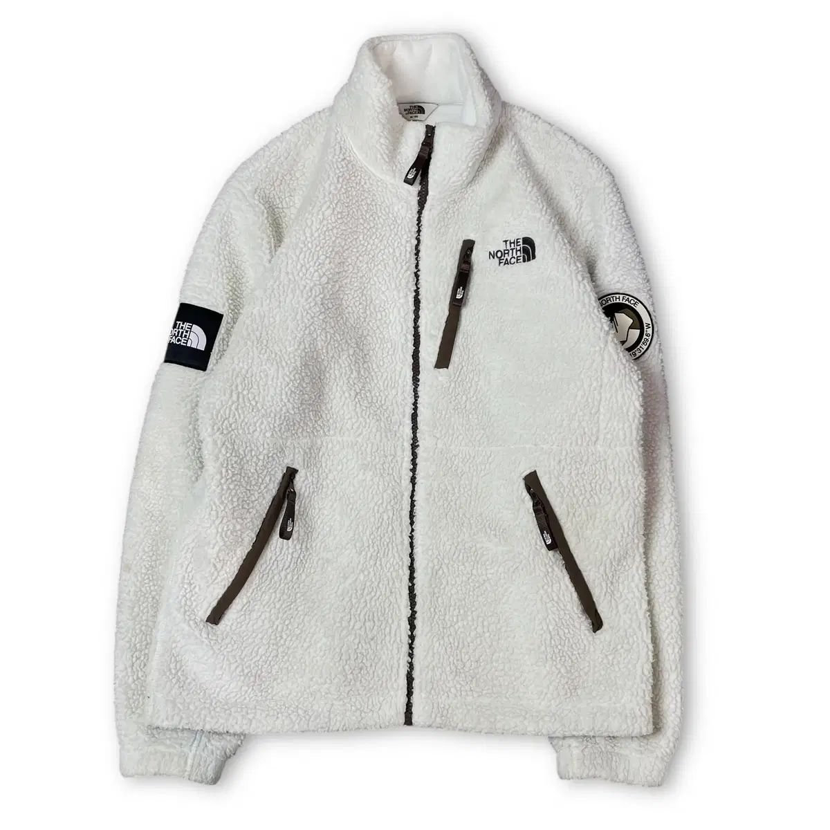THE NORTH FACE フリースジャケット M ホワイト/グレー グレー（灰色 