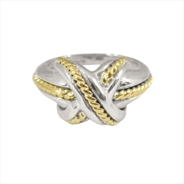 ティファニー TIFFANY&CO シグネチャークロス リング 18号 コンビ TIFFANY&Co.（ティファニー） シグネチャー クロス リング 指輪 10号