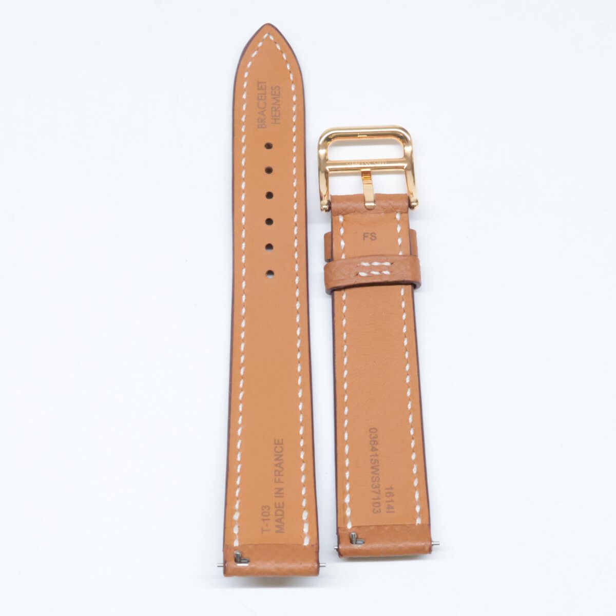 HERMES エルメス 【美品】B刻 レザー 腕時計用 ベルトストラップ