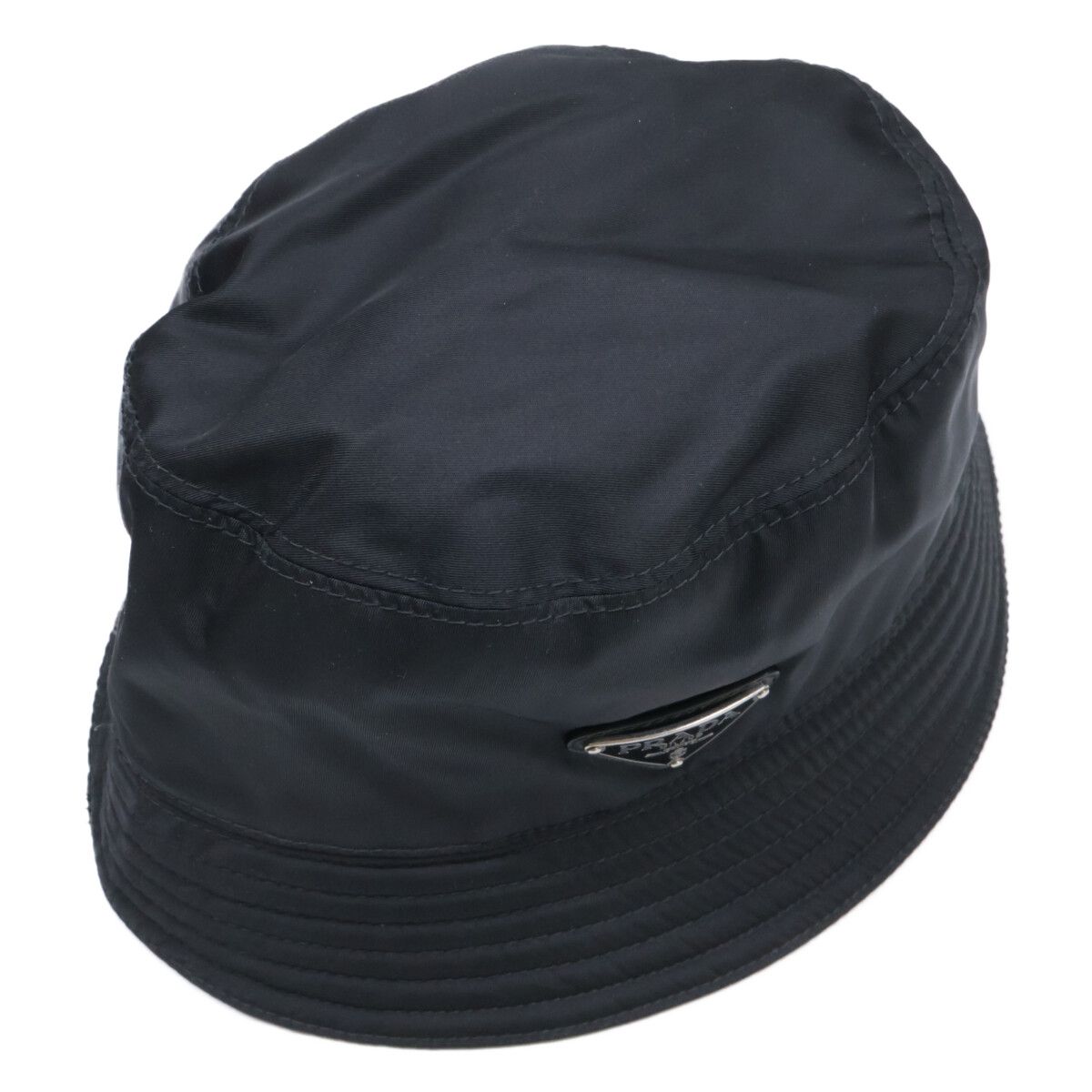 PRADA プラダ トライアングルロゴ ナイロン バケットハット XL - メルカリ