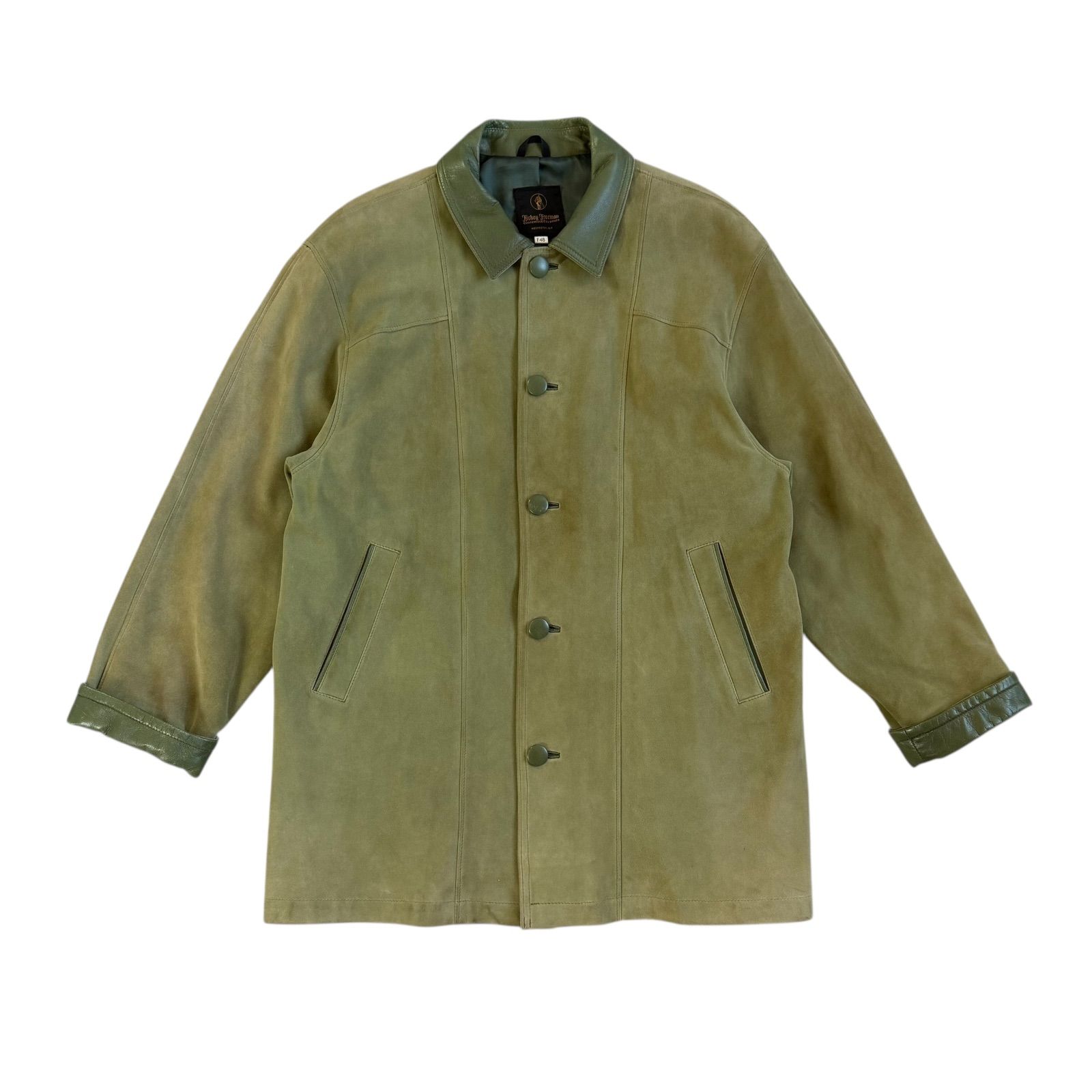 Hickey Freeman スウェードレザーコート トナカイ革 HICKEY FREEMAN / ヒッキーフリーマン トナカイスウェードジャケット