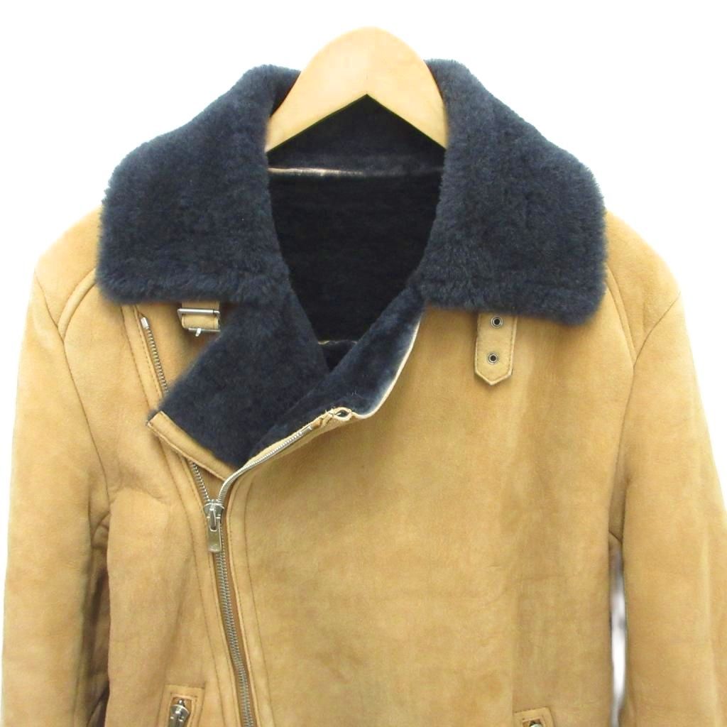 アバハウス ABAHOUSE ダブルライダースジャケット ムートン アウター