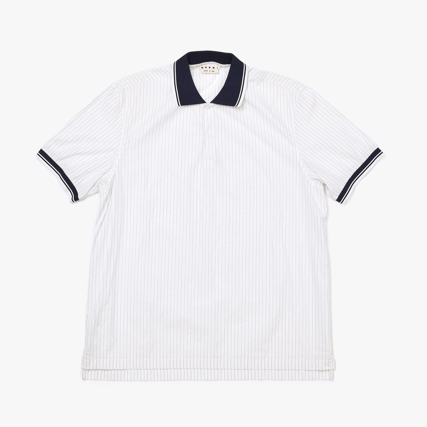 MARNI マルニ 半袖ポロシャツ POMU0009LS サイズ50 19SS ストライプ 