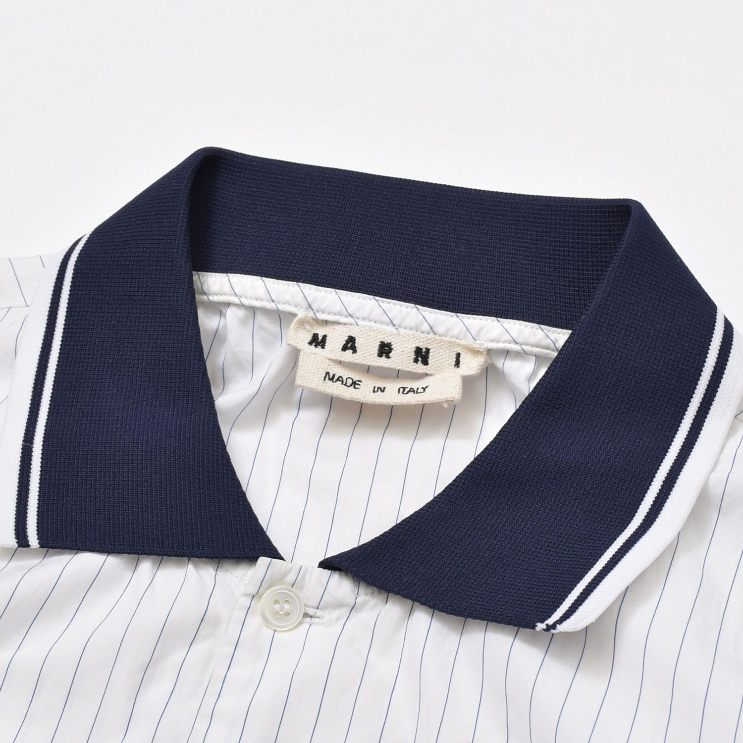 MARNI マルニ 半袖ポロシャツ POMU0009LS サイズ50 19SS ストライプ 
